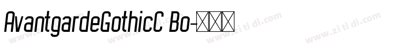 AvantgardeGothicC Bo字体转换